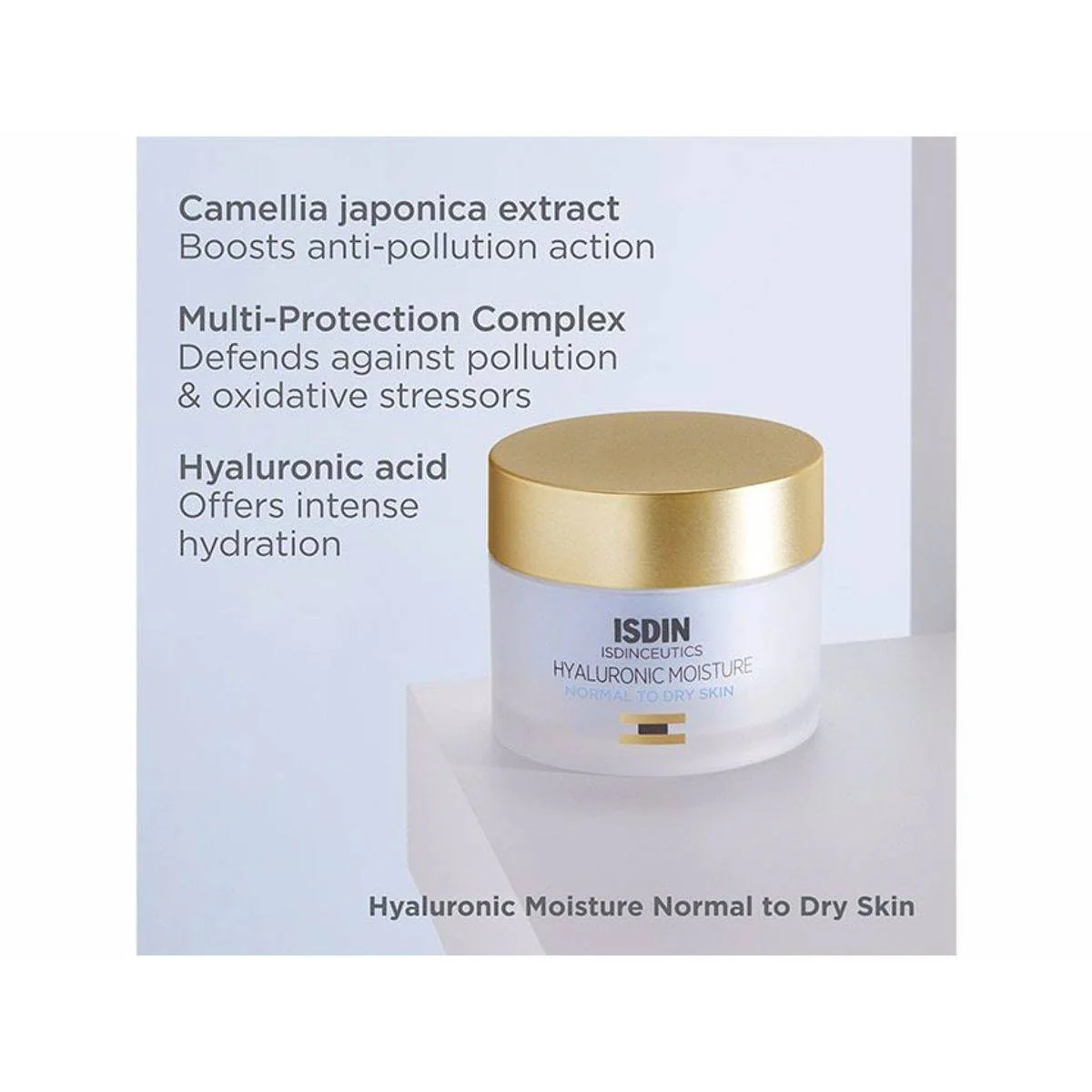 Isdin Isdinceutics Hyaluronic Moisture Cream For Normal to Dry Skin 50g - Image 4
