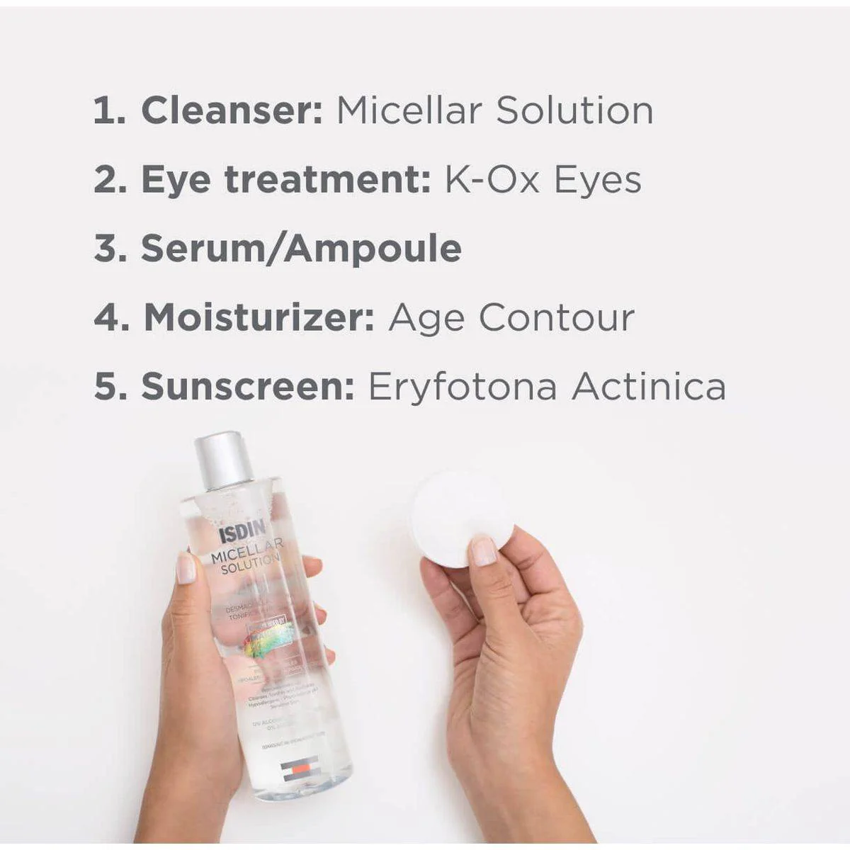 Isdin Micellar Solution 4 In 1 Facial Cleanser 400ml - Image 3