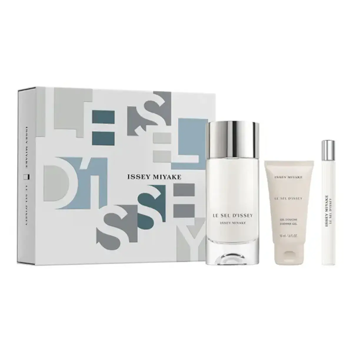 Issey Miyake Le Sel D'Issey Eau de Toilette 100ml Refillable + Eau de Toilette 10ml + Shower Gel 50ml Gift Set