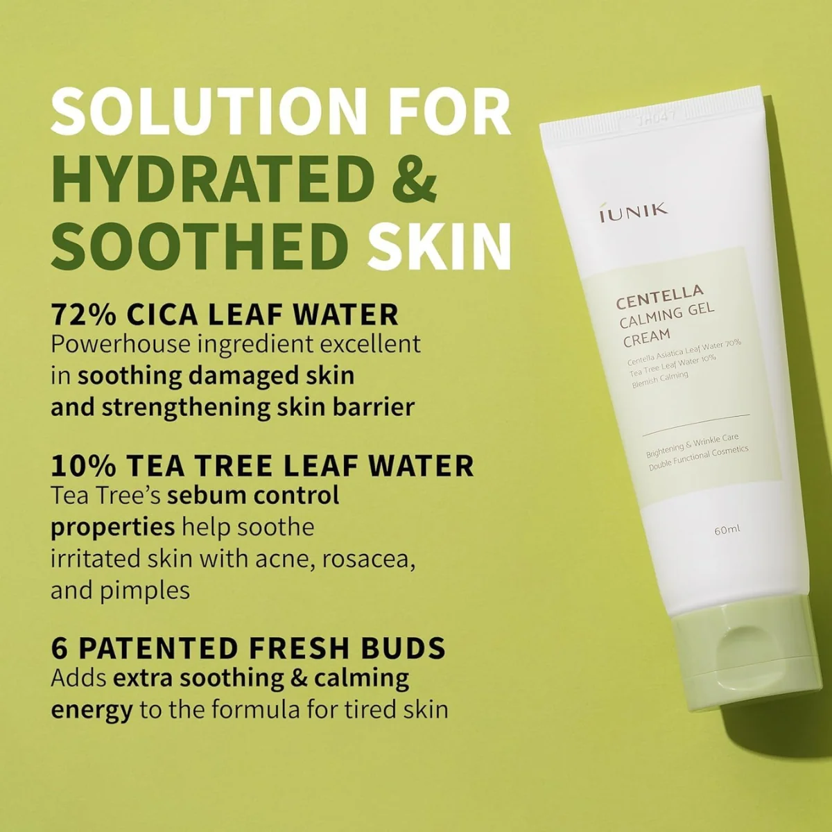 Iunik Centella Calming Gel Cream 60ml - Image 3