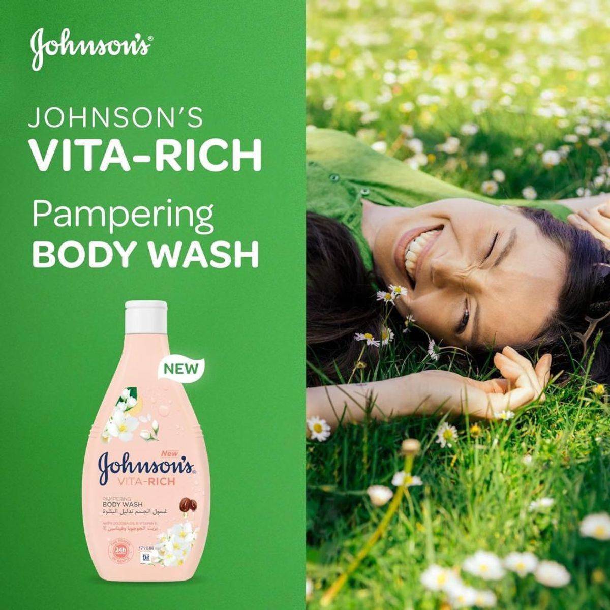 Johnsons Vita Rich Body Wash Pampering 250 ml - Image 2