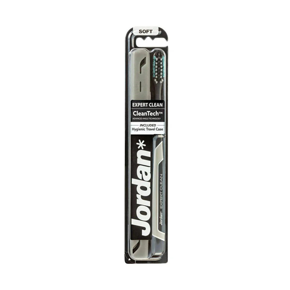 Jordan Toothbrush Expert Clean with Travel Case Soft 2 Pack