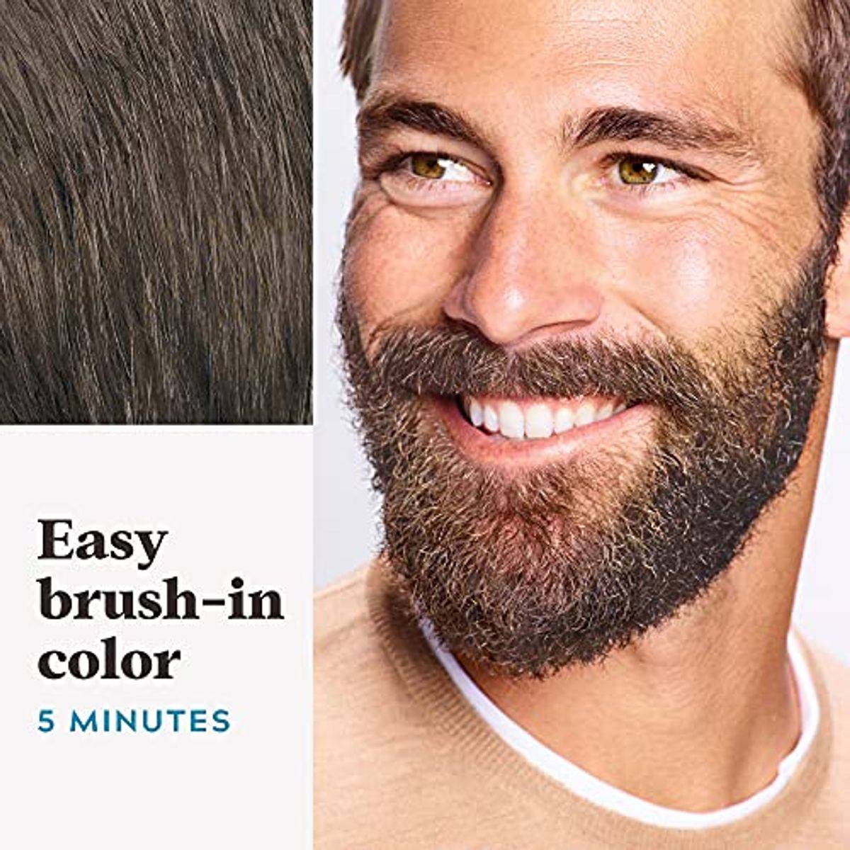 Just For Men Moustache & Beard Brush In Color M40 Medium Dark Brown - Image 5