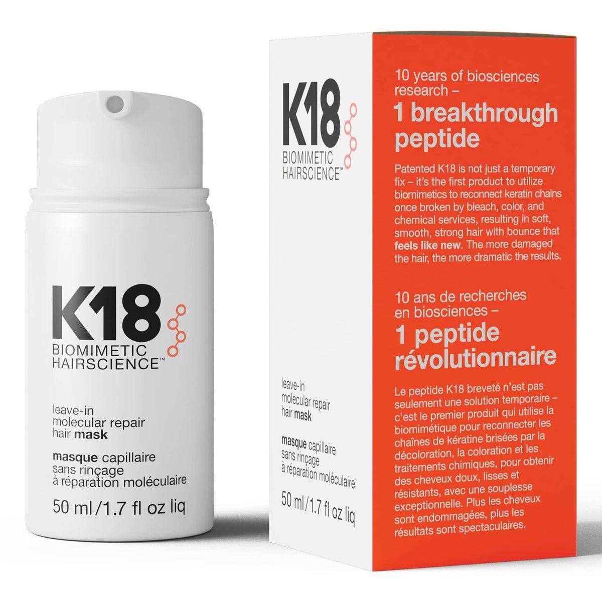 K18 Leave In Molecular Repair Hair Mask 50ml - Image 2