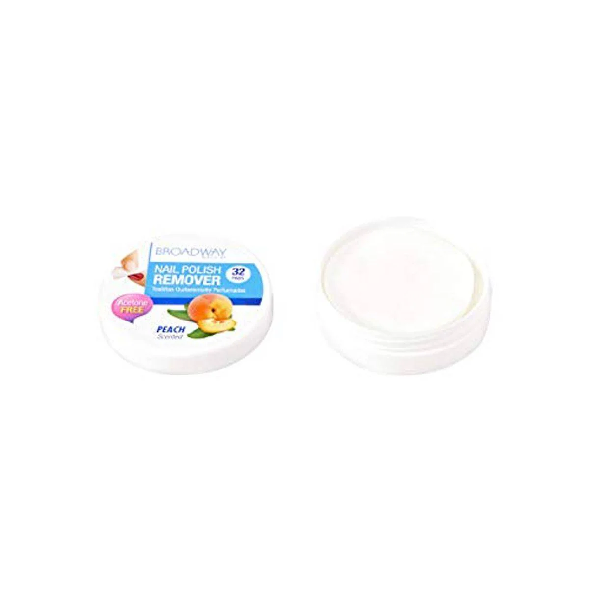 Kiss Broadway Beauty Nail Polish Remover Strawberry 32 Pads - Image 2