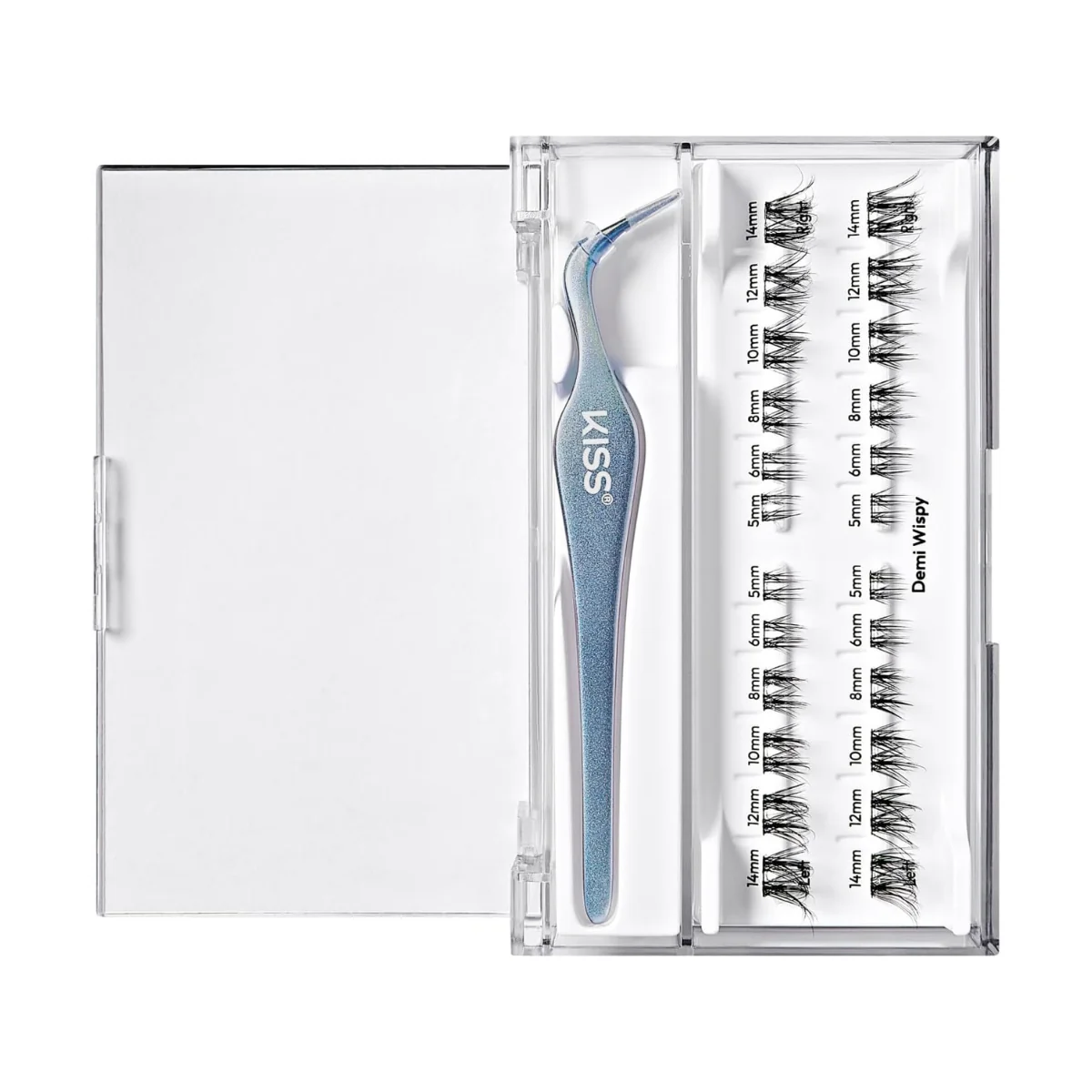 Kiss False Eyelash ILP01C Impress Press On Long Lasting Demi Wispy Lashes 24 Count - Image 3