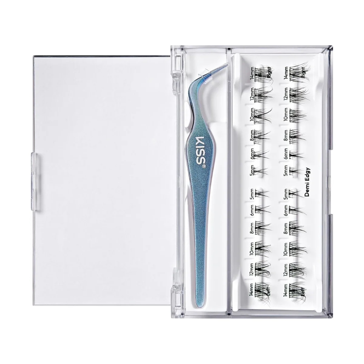 Kiss False Eyelash ILP02C Impress Press On Long Lasting Demi Edgy Lashes 24 Count - Image 2