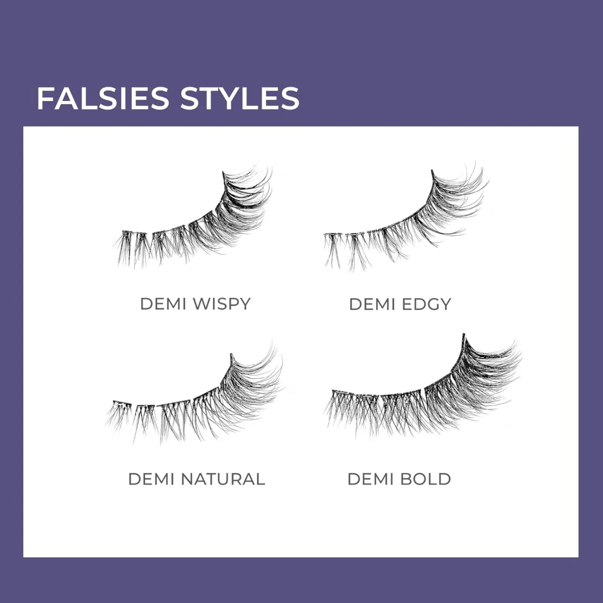 Kiss False Eyelash ILP02C Impress Press On Long Lasting Demi Edgy Lashes 24 Count - Image 3