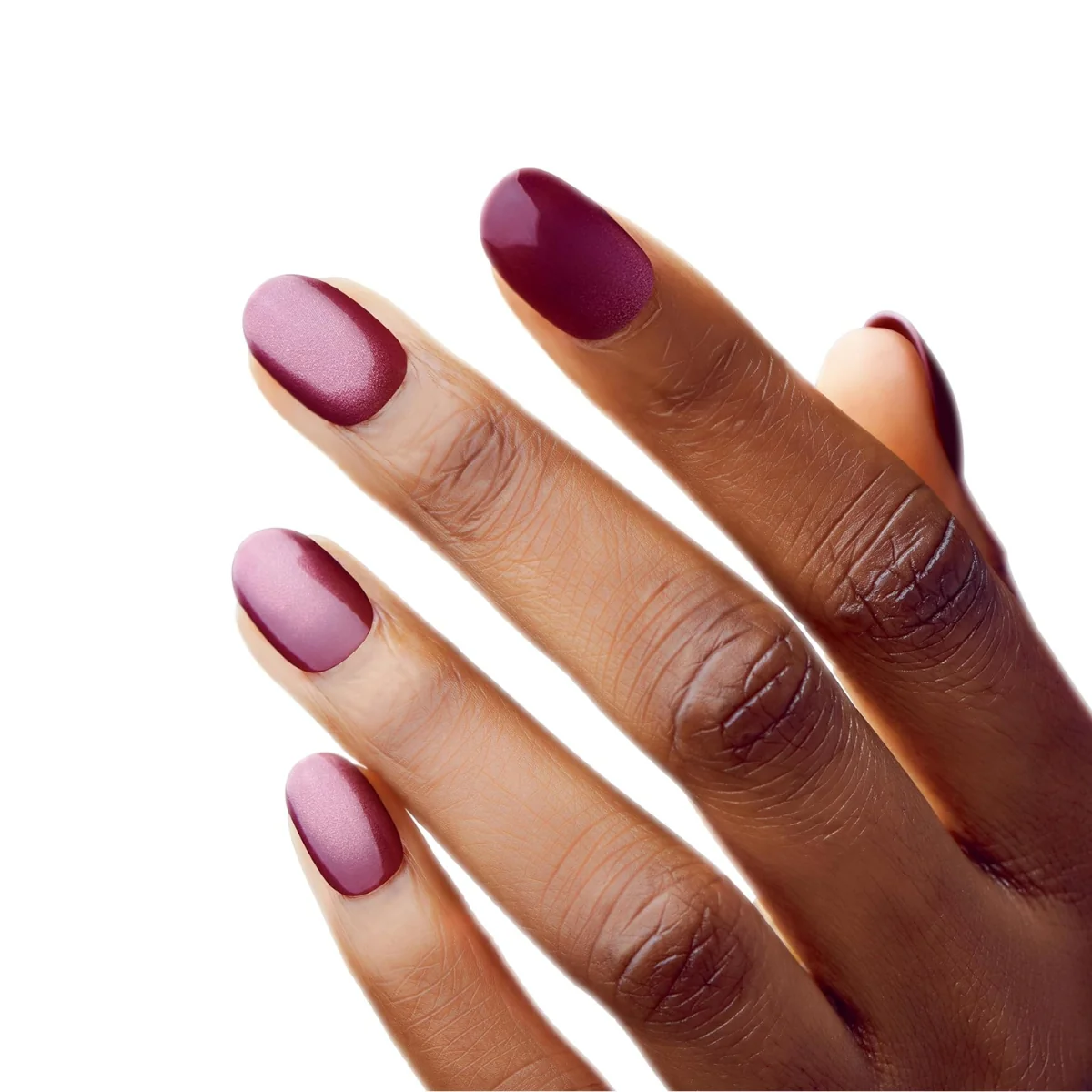 Kiss False Nails FMA05C Gel Fantasy Magnetic Velvety Effect Short Length Red 28 Count - Image 3