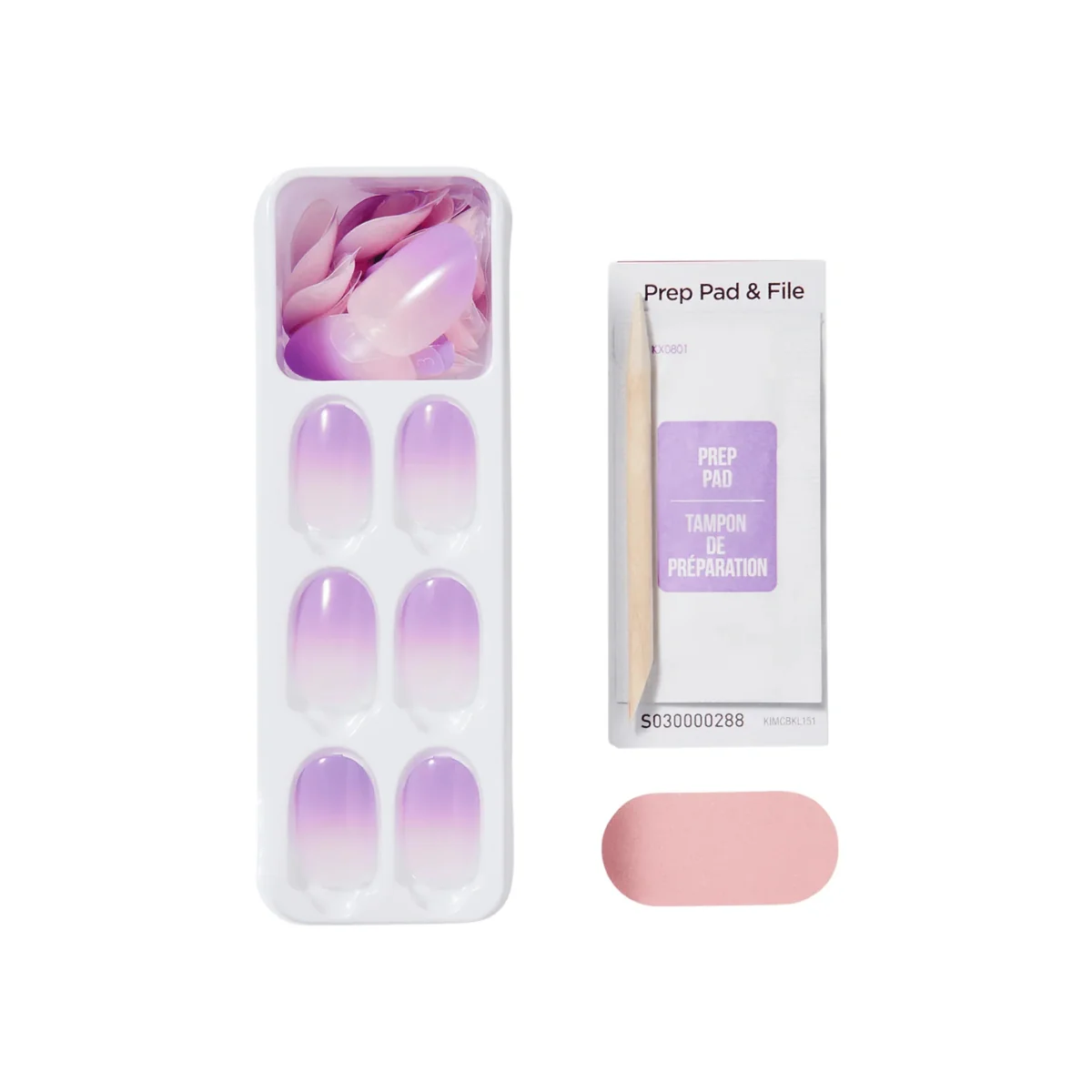 Kiss False Nails IMC52C Impress The No Glue Mani Color Ombre Nails Take A Chance Short 30 Count - Image 3