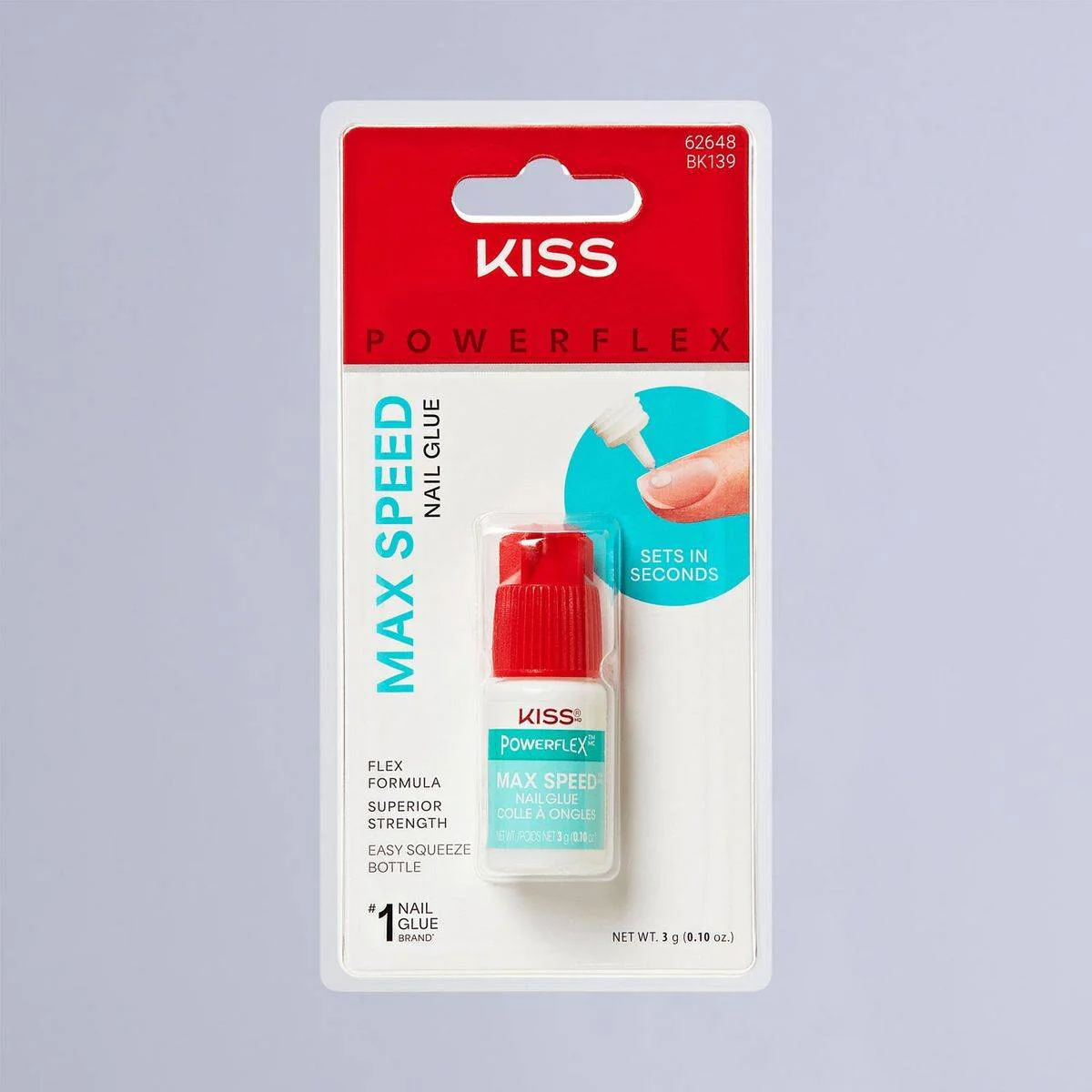 Kiss Powerflex Nail Glue Max Speed BK141C 3g - Image 2