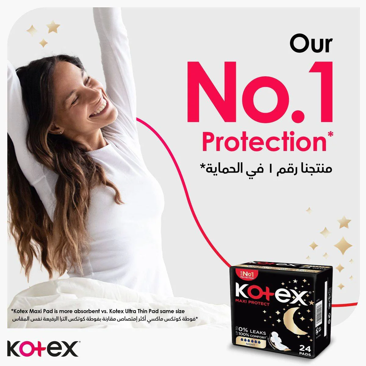 Kotex Sanitary Napkin Maxi Protect Night + Wings 16 Pads - Image 6