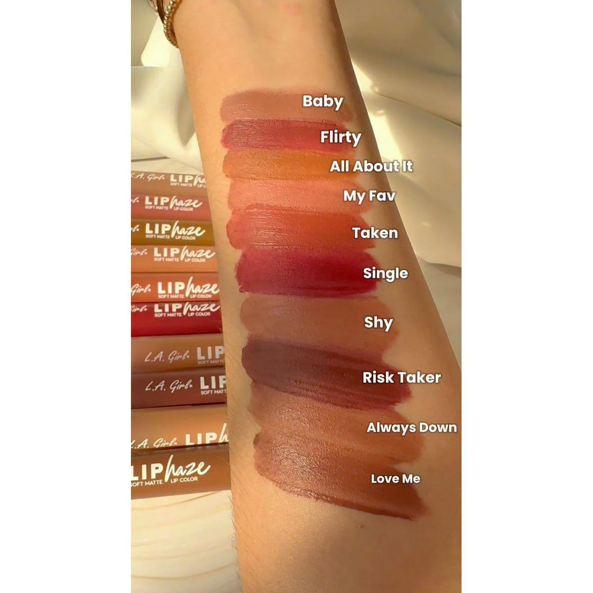 LA Girl Lip Haze Soft Matte Lip Color Love Me - Image 3