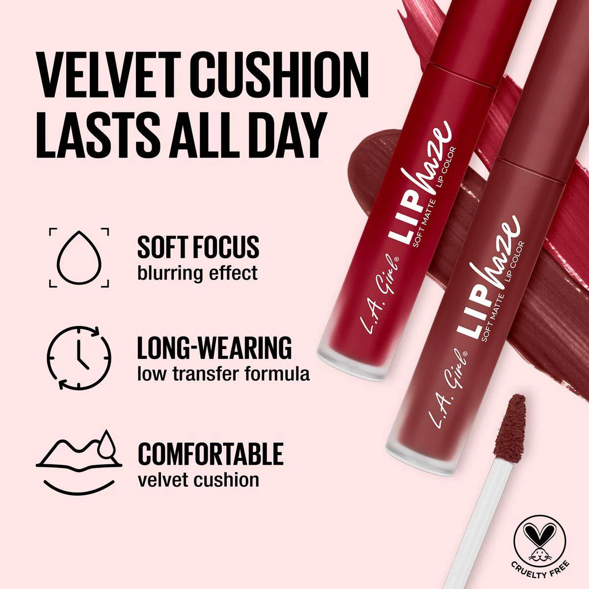LA Girl Lip Haze Soft Matte Lip Color My Fav - Image 3
