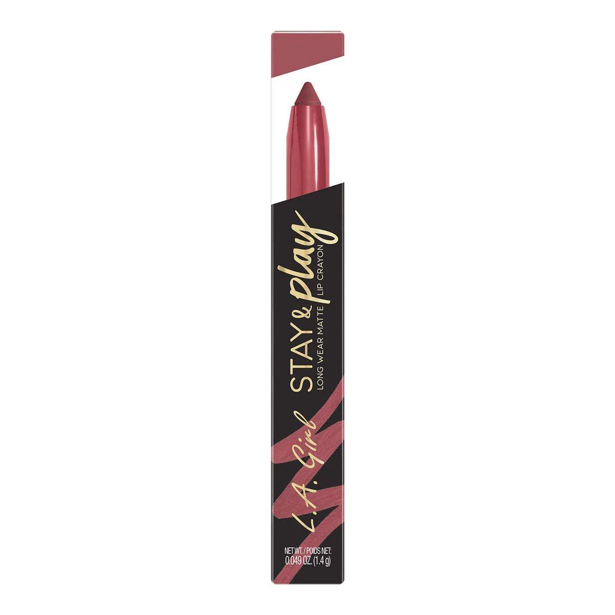 LA Girl Stay & Play Matte Lip Crayon Promises - Image 3