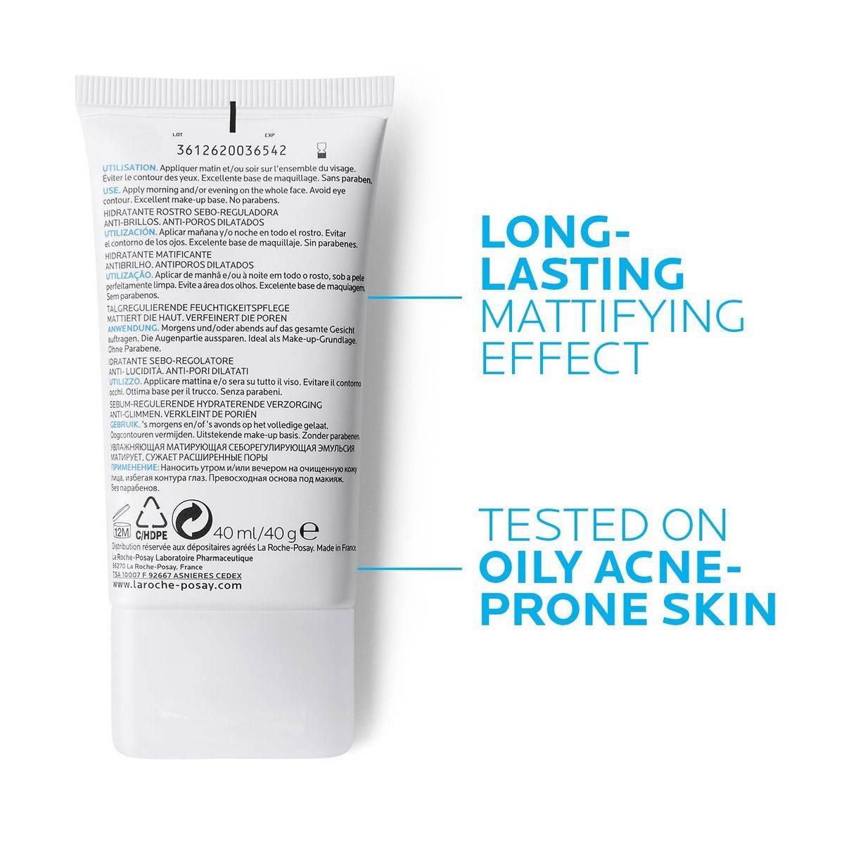 La Roche Posay Effaclar Mat Hydratant 40ml - Image 4