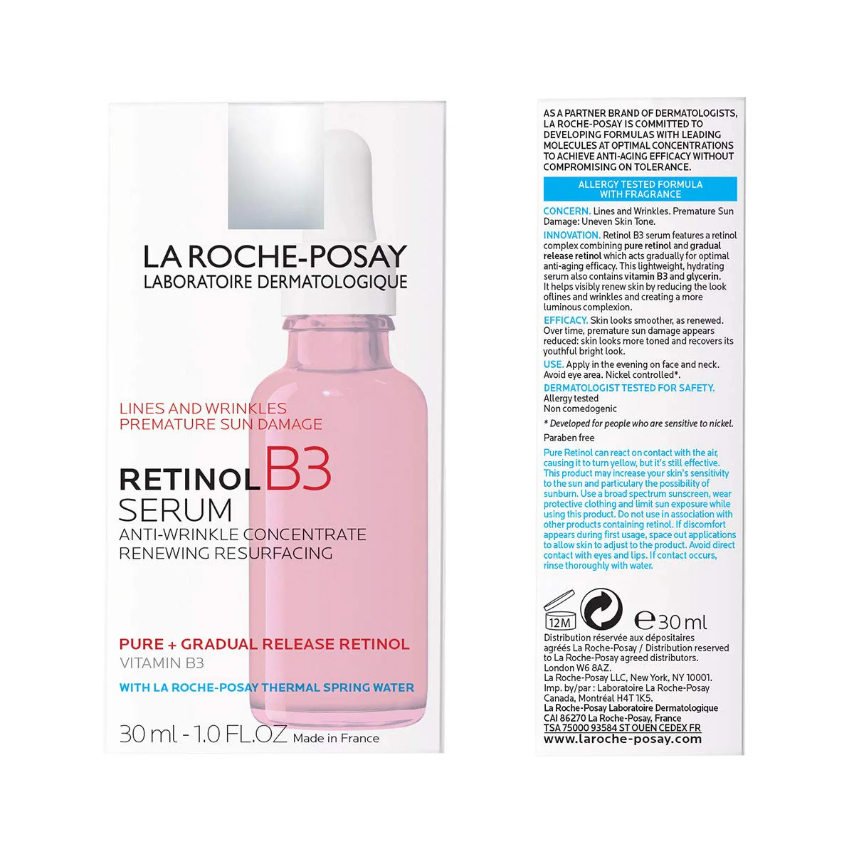 La Roche Posay Retinol B3 Anti-Ageing Serum 30ml - Image 3
