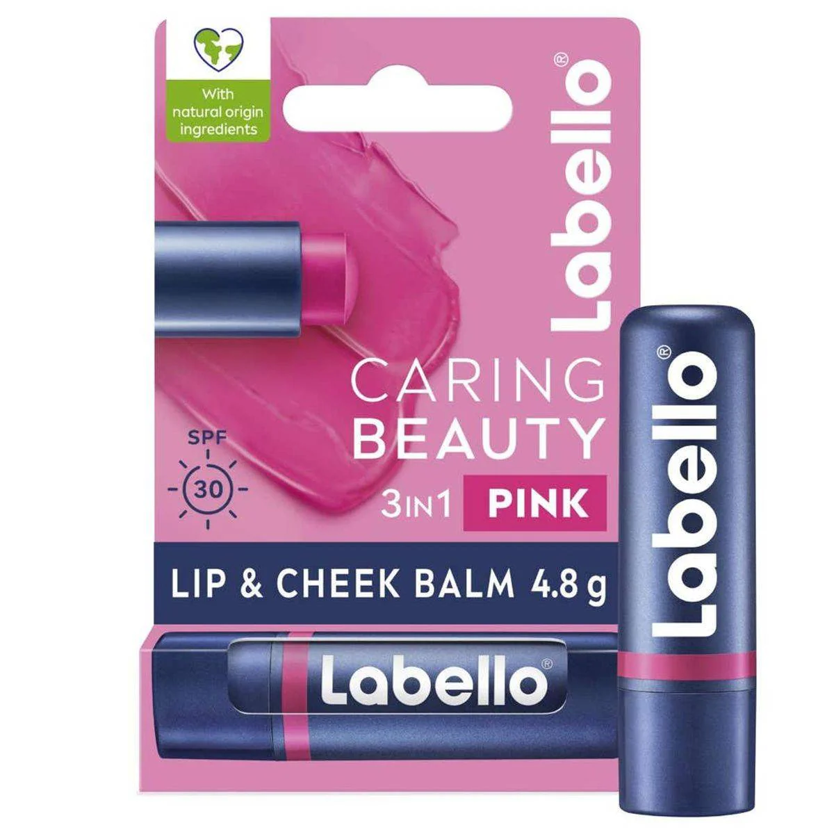 Labello Caring Beauty Lip & Cheek Balm Pink 4.8g - Image 2