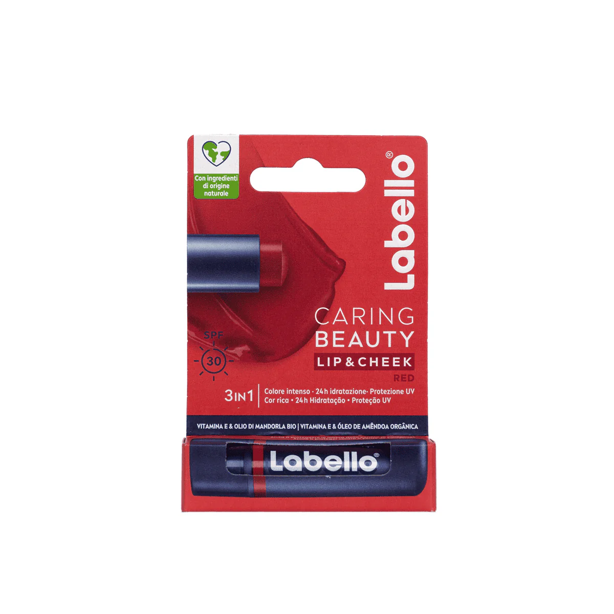 Labello Caring Beauty Lip & Cheek Balm Red 4.8g - Image 2