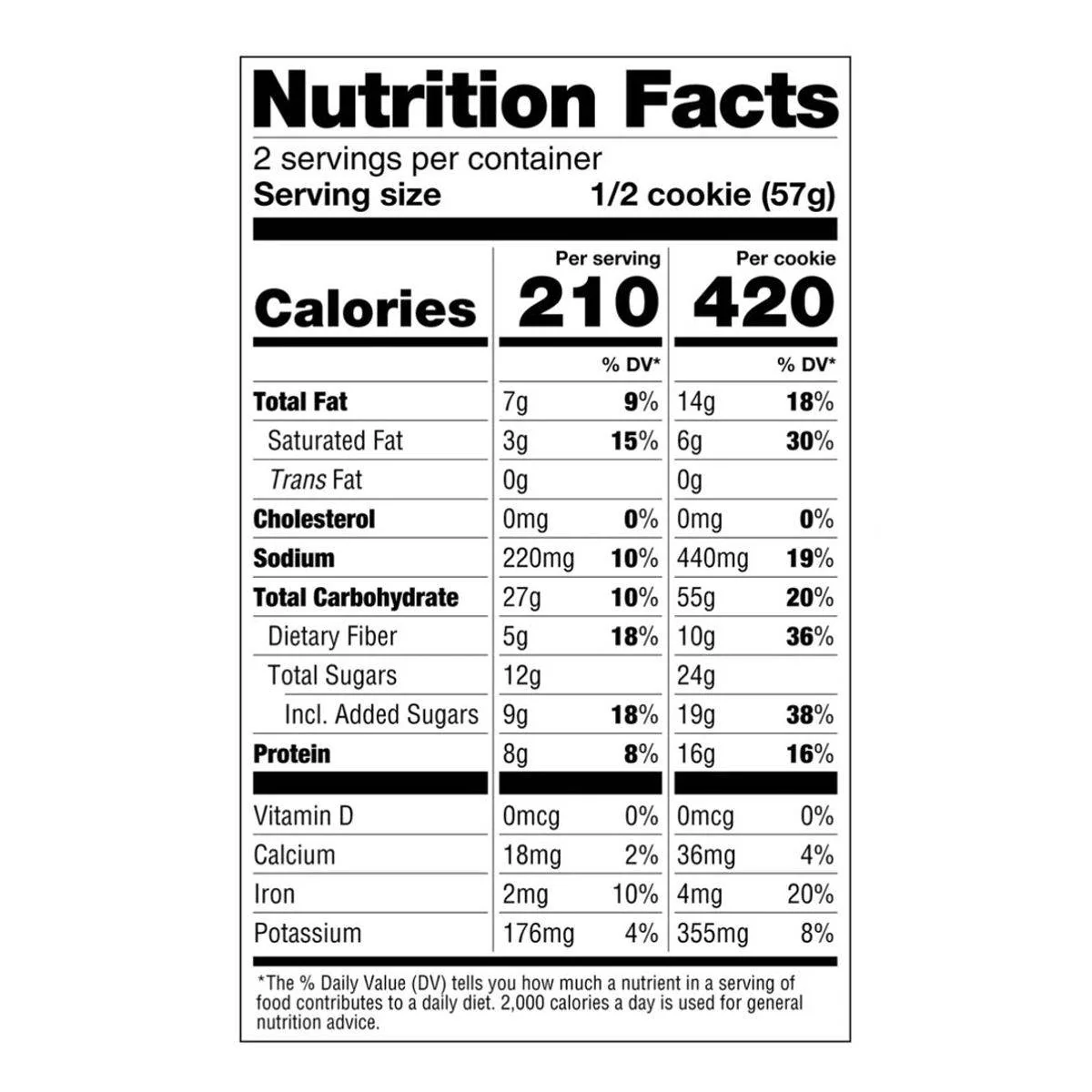 Lenny & Larrys The Complete Cookie Double Chocolate 113g - Image 2