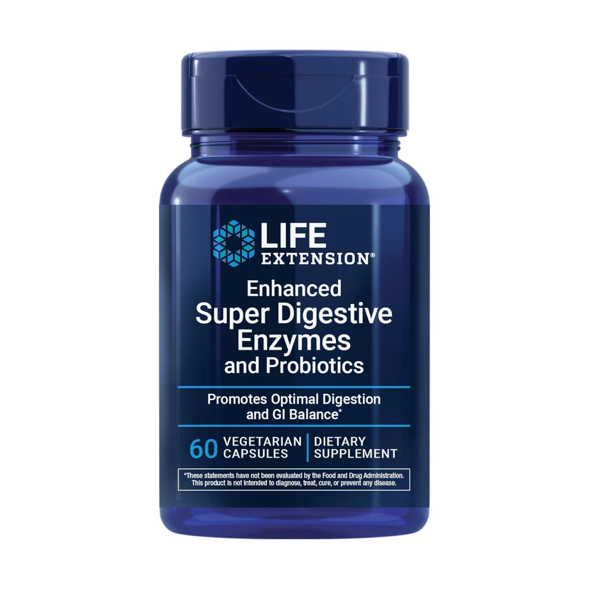 Life Extension Enhanced Super Digestive Enzymes & Probiotics 60 Vegetarian Capsules