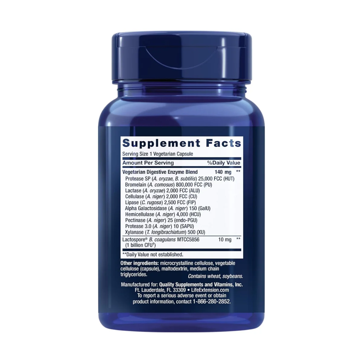 Life Extension Enhanced Super Digestive Enzymes & Probiotics 60 Vegetarian Capsules - Image 2