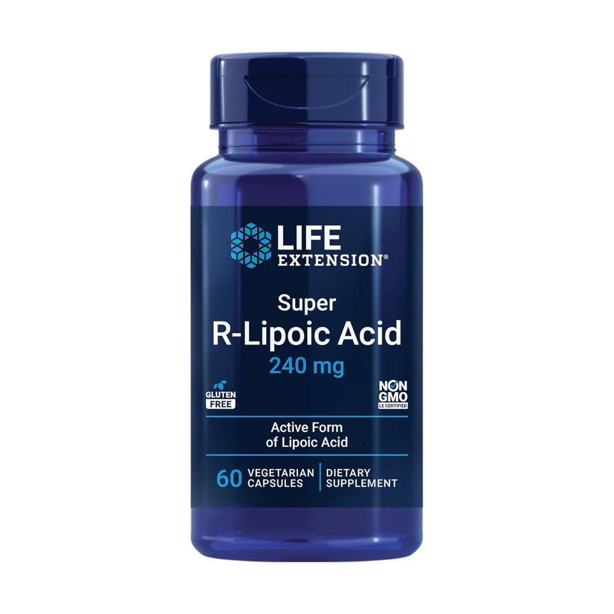 Life Extension Super R-Lipoic Acid 240mg 60 Vegetarian Capsules