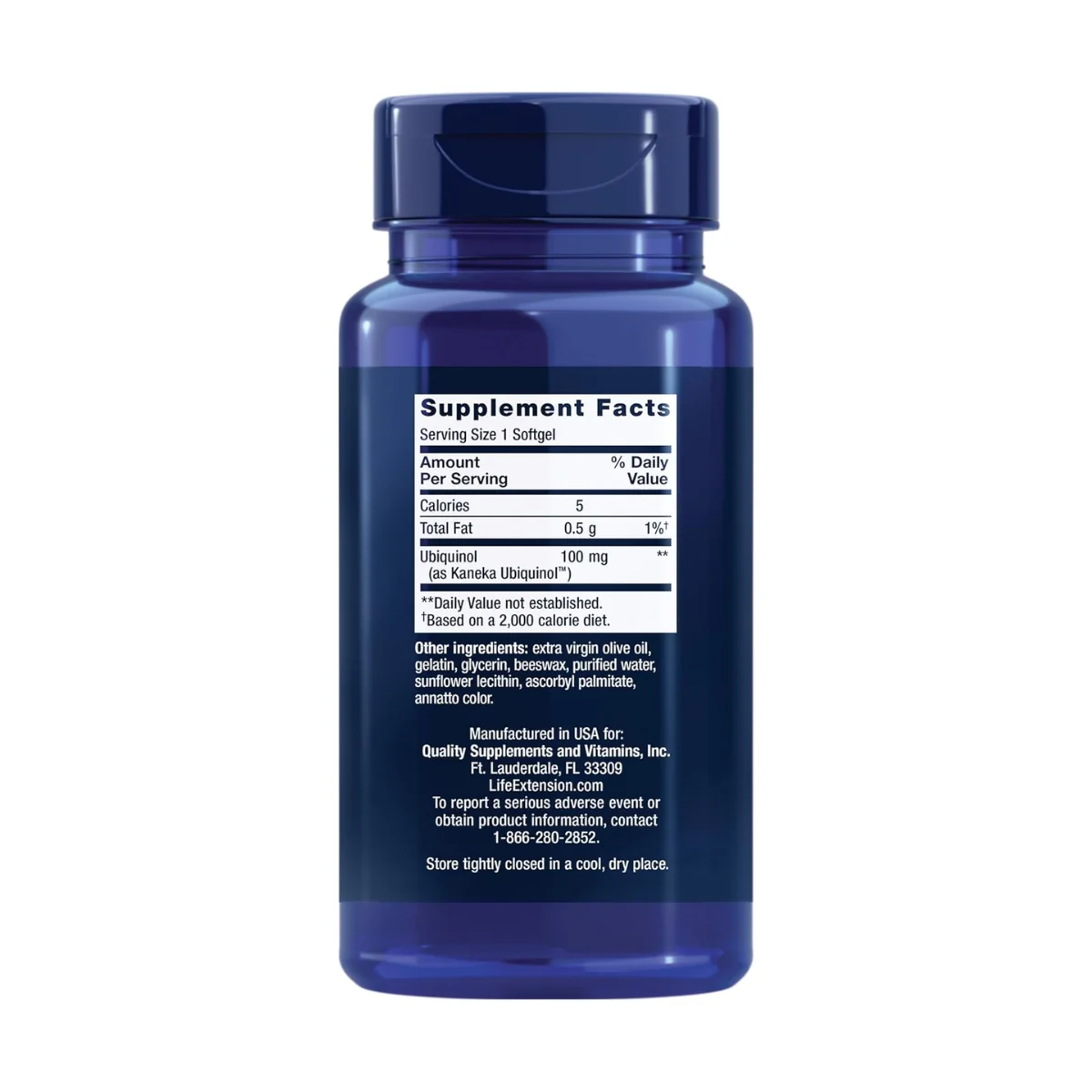 Life Extension Super Ubiquinol CoQ10 100mg 60 Softgels - Image 2