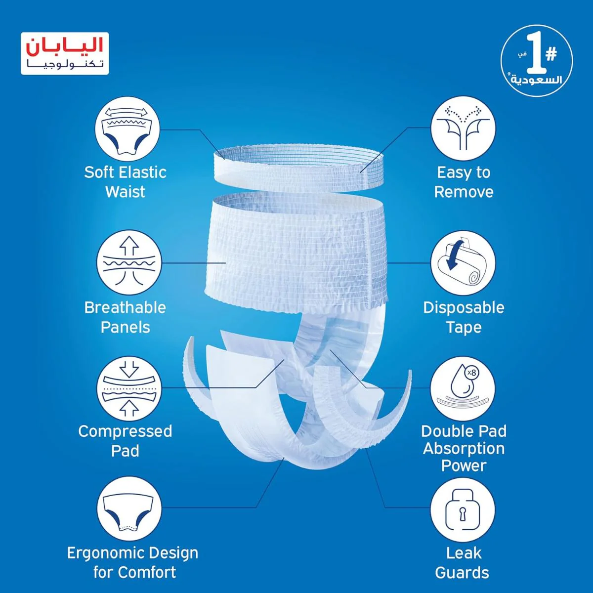 Lifree Slim Adult Culotte Maximum Protection XL 14 Pieces - Image 3