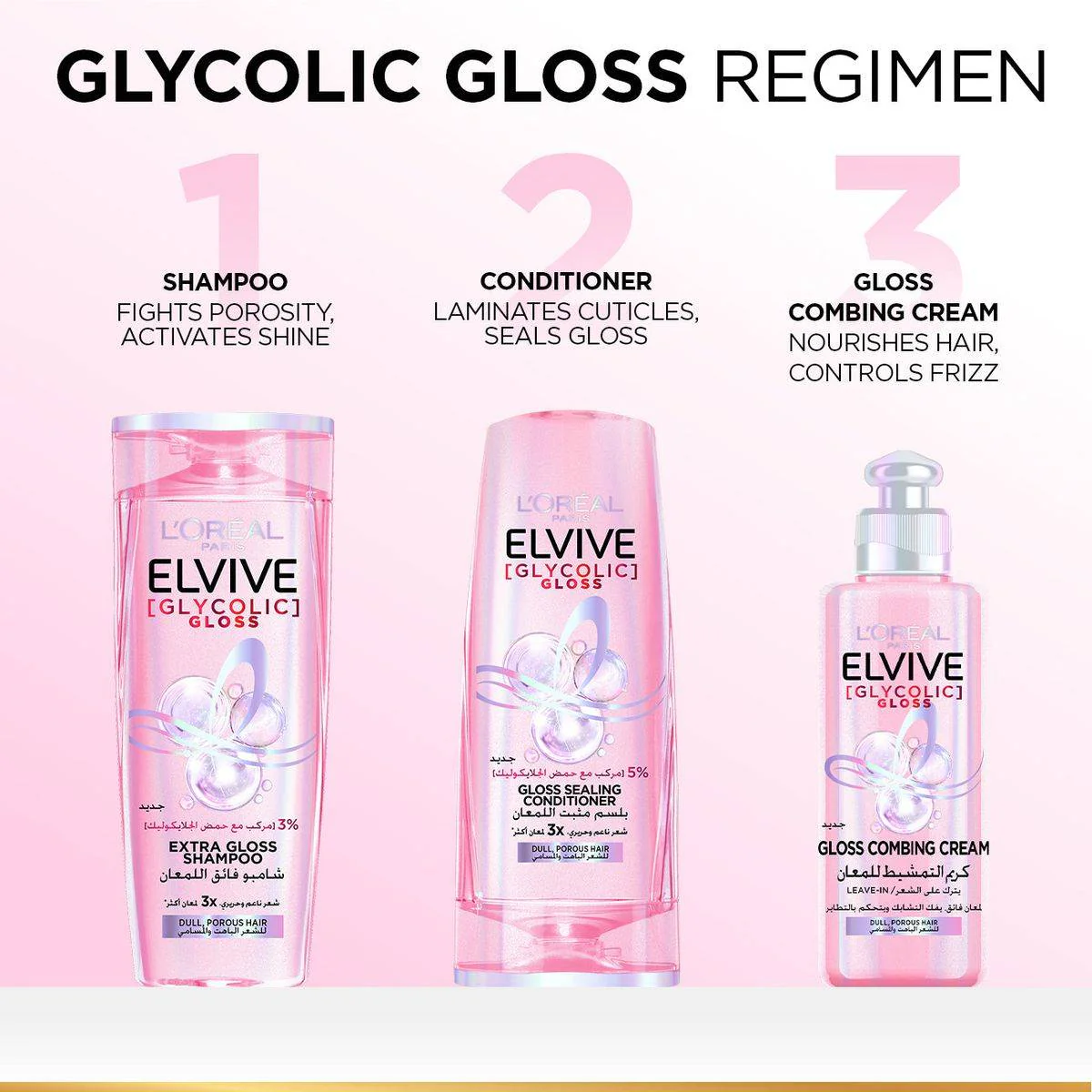 Loreal Paris Elvive Glycolic Gloss Leave-In 200ml - Image 5