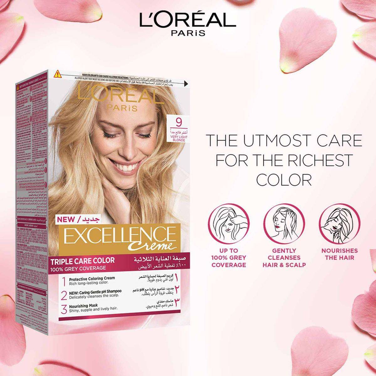 Loreal Paris Excellence 9.0 Very Light Blonde - Image 3