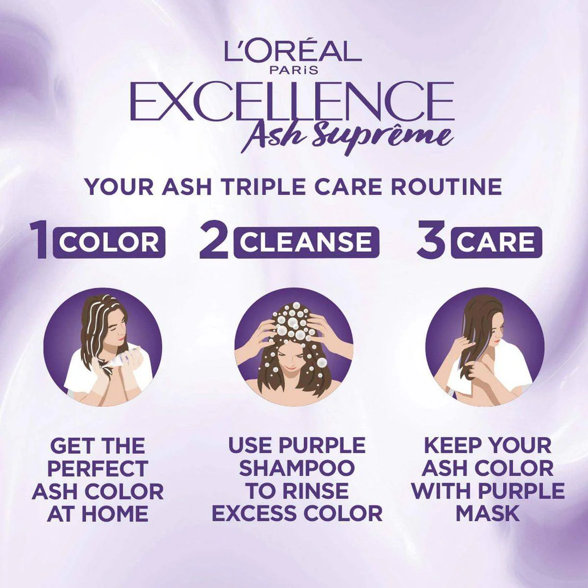 Loreal Paris Excellence Ash Supreme 7.12 Cool Pearl Blonde - Image 4