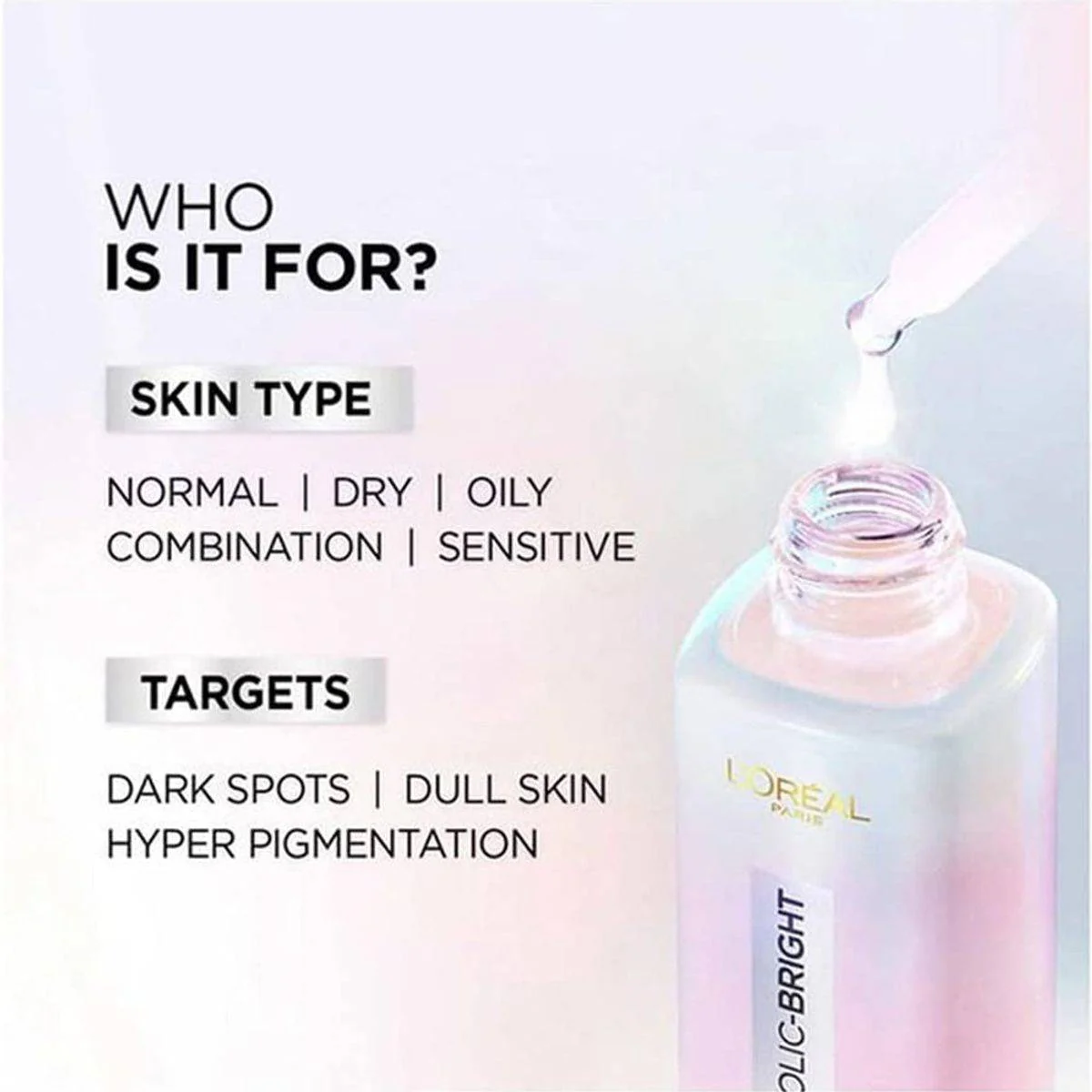 Loreal Paris Glycolic Bright Glycolic Acid Face Serum 15ml - Image 3