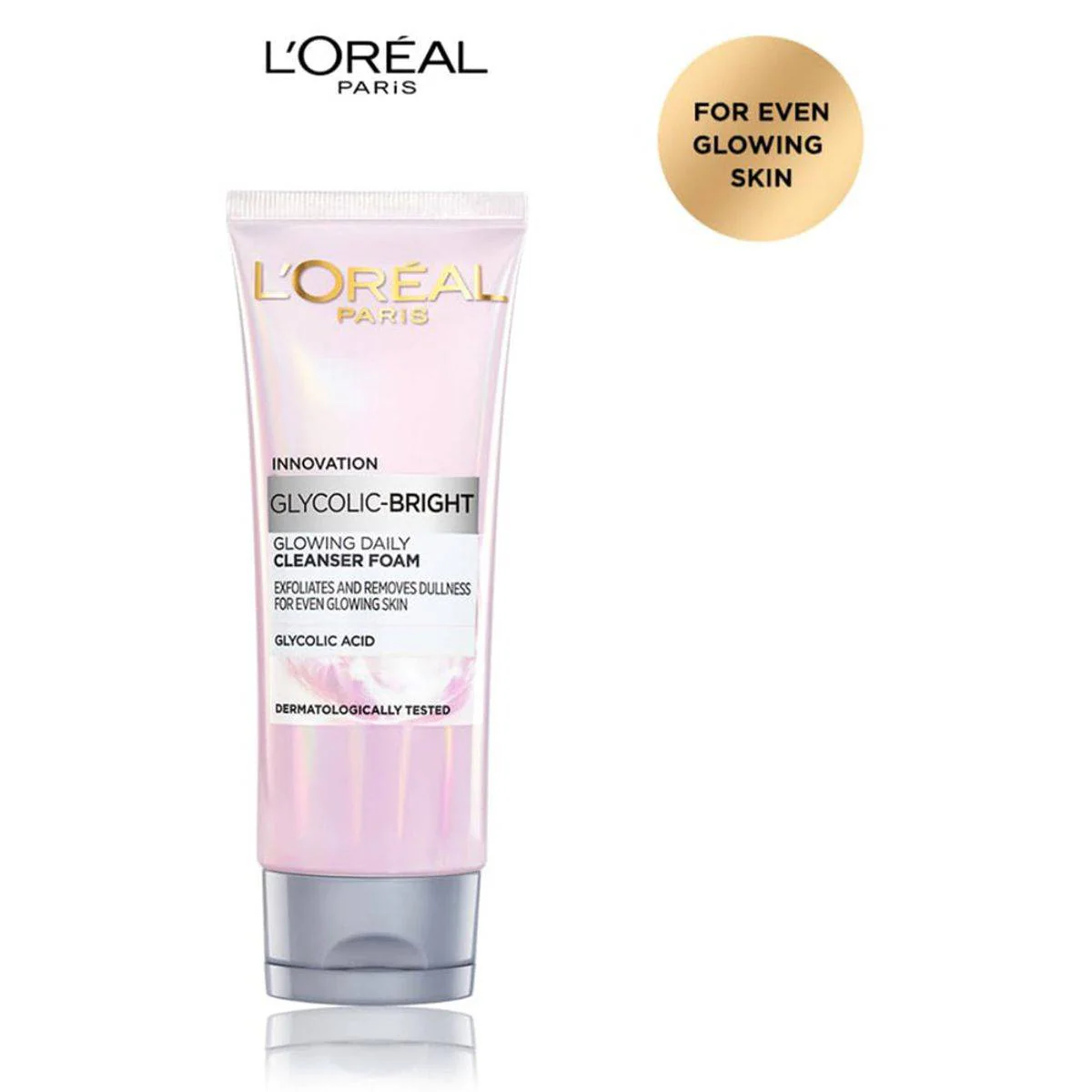 Loreal Paris Glycolic Bright Glycolic Acid Glowing Daily Cleanser Foam 100ml - Image 2