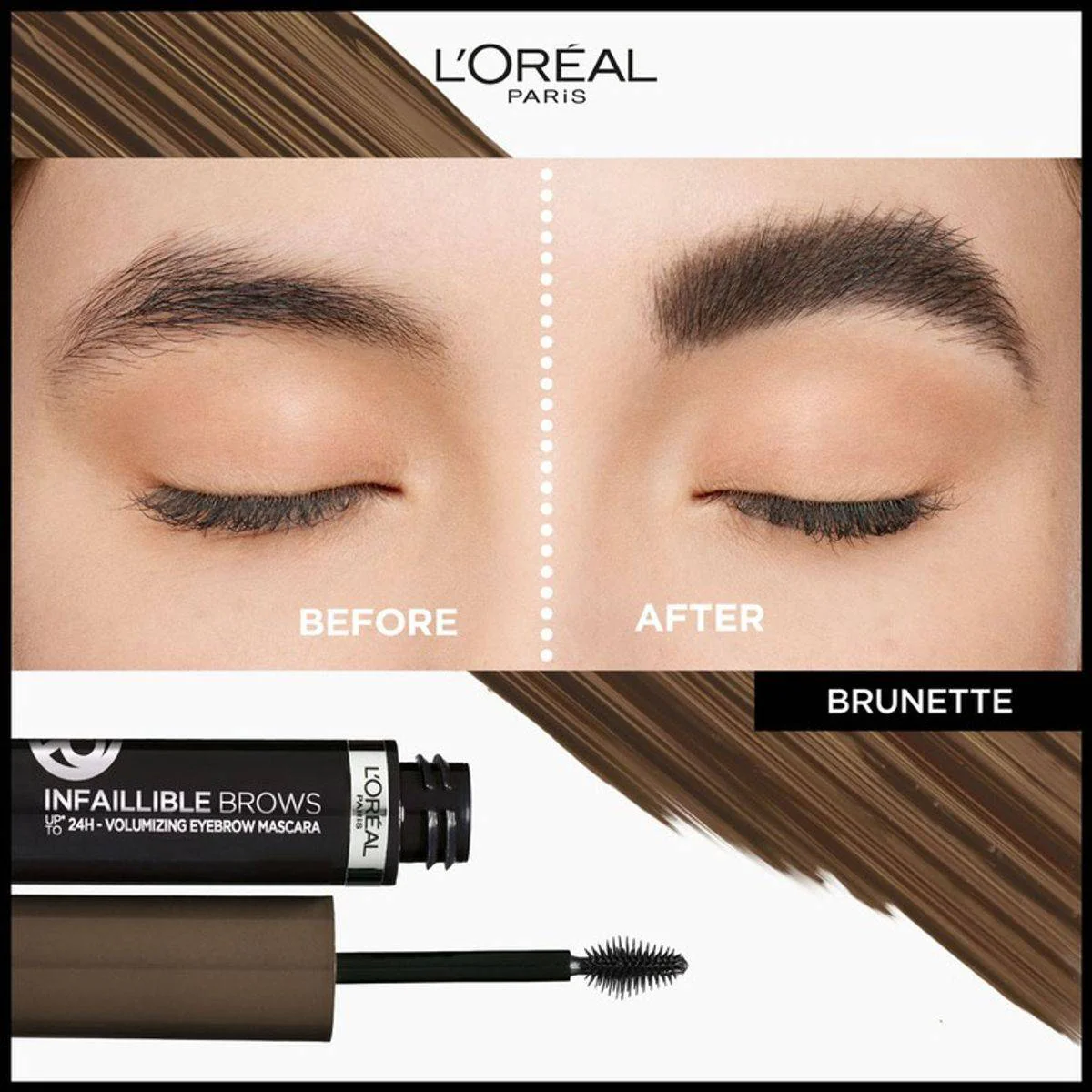 Loreal Paris Infallible Brows Volumising Brow Mascara 3.0 Brunette 5 ml - Image 2