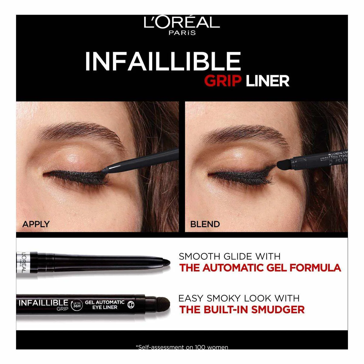 Loreal Paris Infallible Grip 36Hr Gel Automatic Eyeliner Intense Black - Image 5