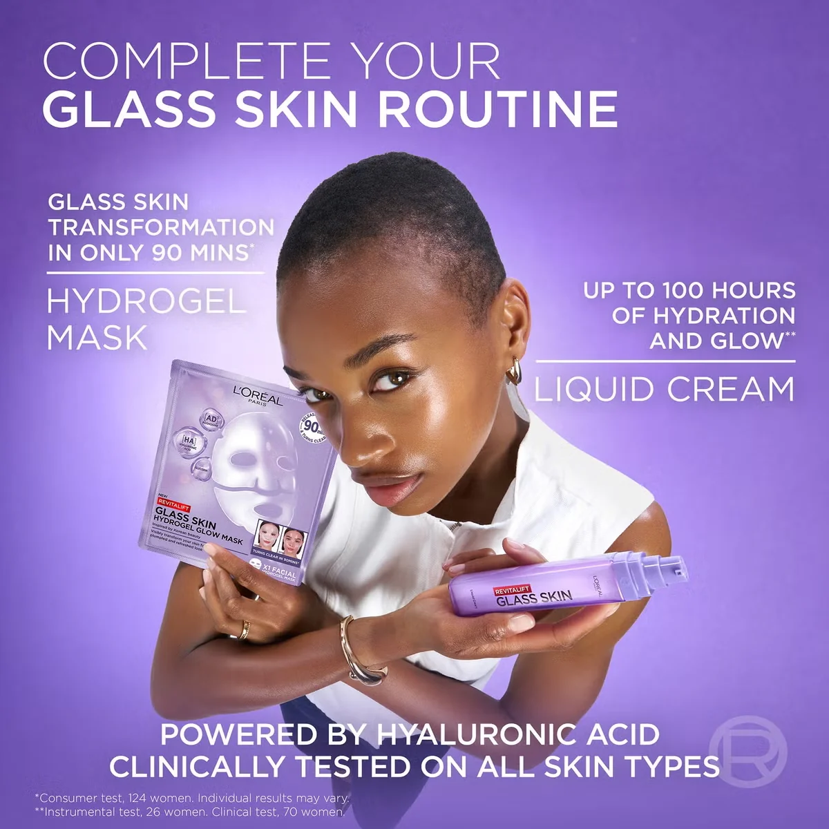 Loreal Paris Revitalift Filler Glass Skin Hydrogel Glow Mask - Image 7