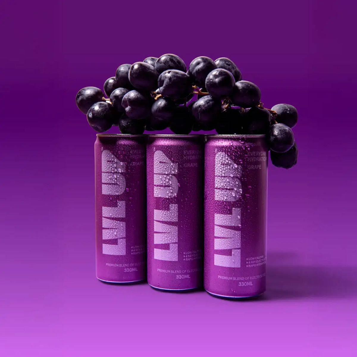 Lvl Up Everyday Hydration Ready to Drink Grape 330ml - Image 2