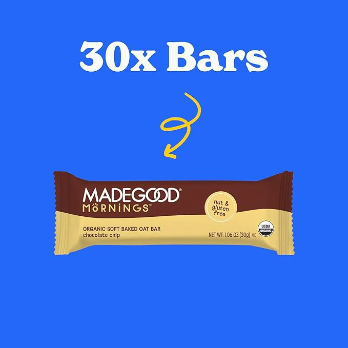 Made Good Mornings Soft Bake Oat Bars Chocolate Chip 150g 5 Packs - Image 2