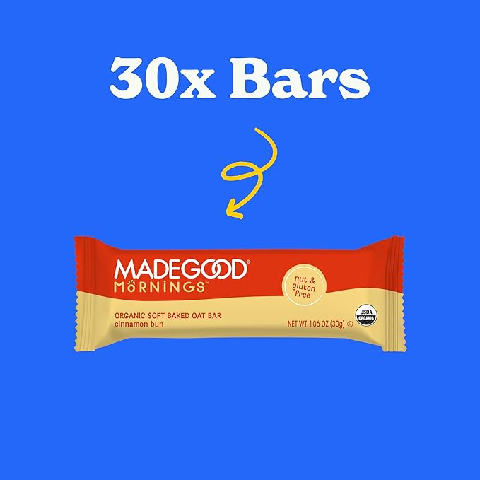 Made Good Mornings Soft Bake Oat Bars Cinnamon 150g 5 Packs - Image 4