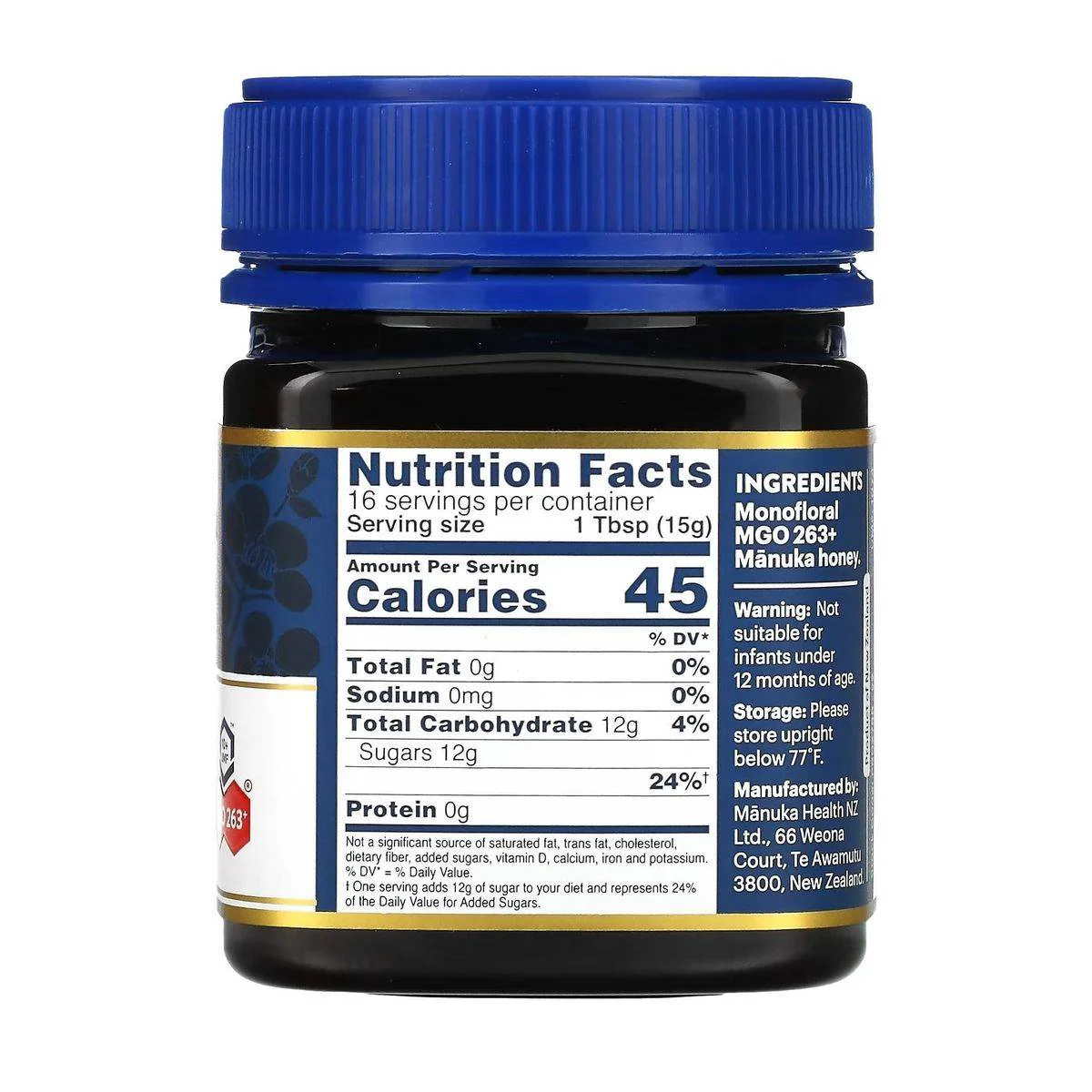Manuka Health Manuka Honey MGO263+ UMF10 250g - Image 2