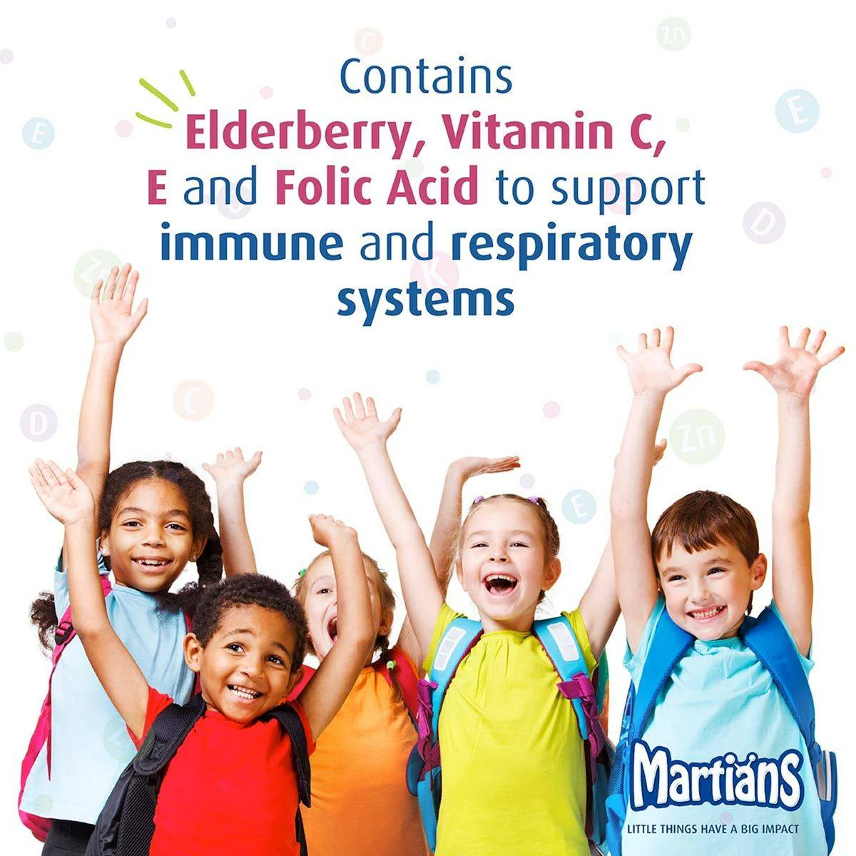 Martians Acute Immunity Booster with Elderberry 60 Gummies - Image 3