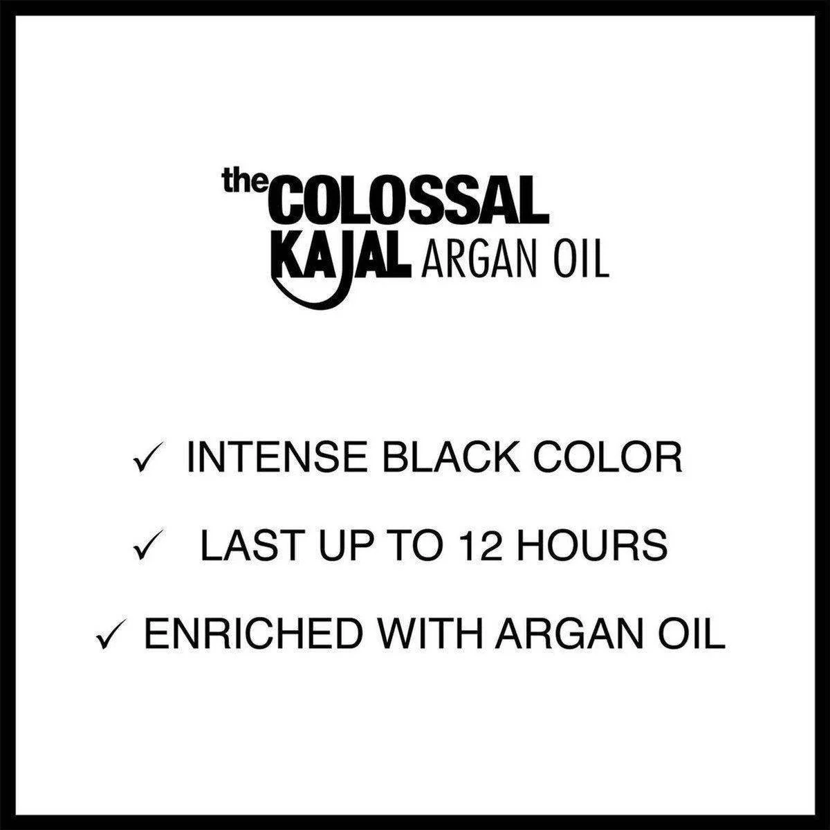 Maybelline Colossal Kajal Argan Oil Khol Eyeliner 01 Black - Image 5