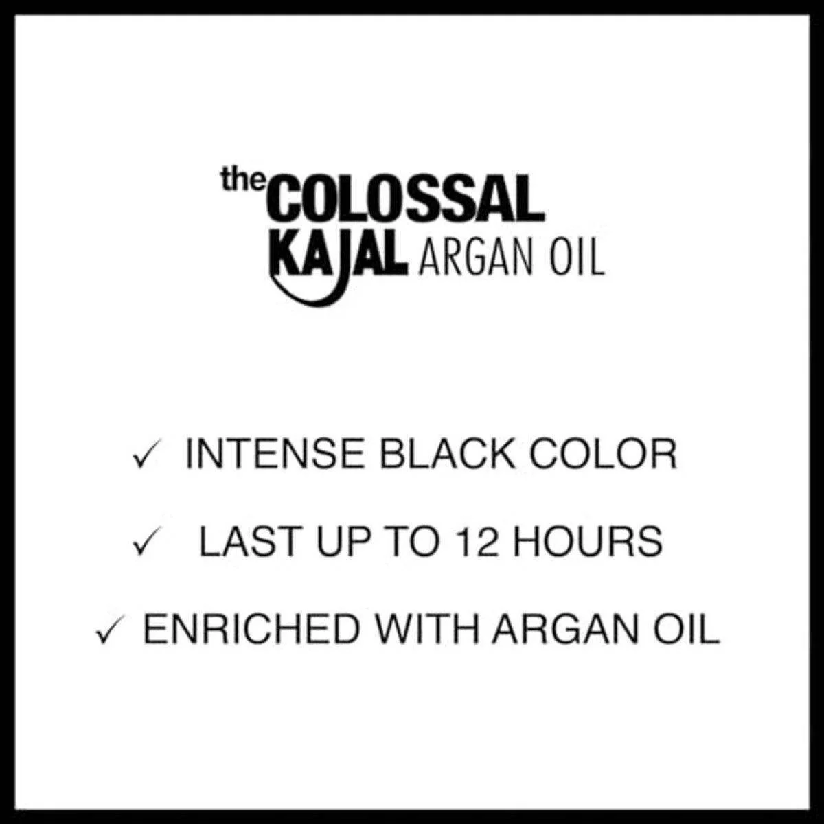 Maybelline Colossal Kajal Argan Oil Khol Eyeliner 02 Extra Black - Image 6