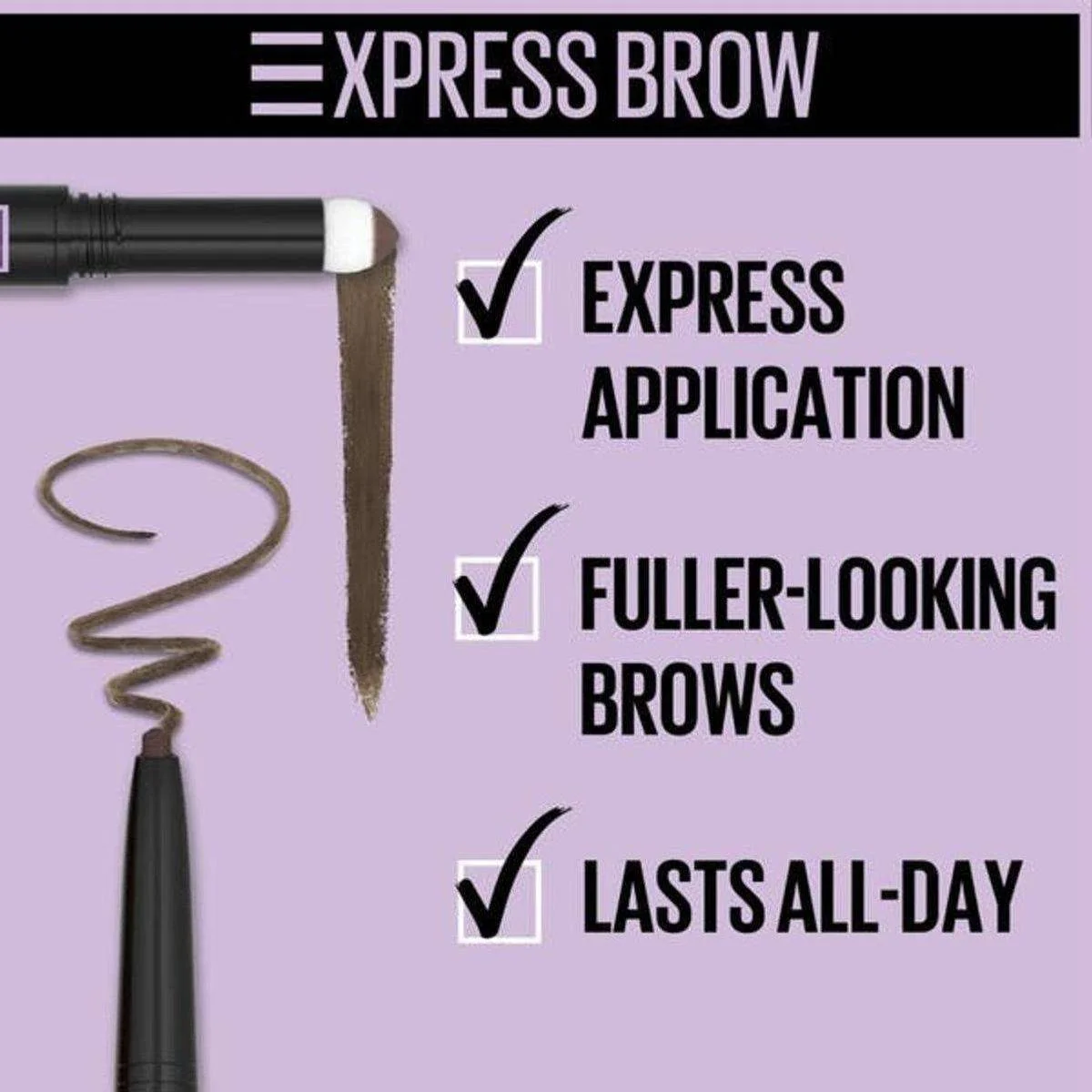 Maybelline Express Brow Satin Duo 05 Black Brown - Image 5