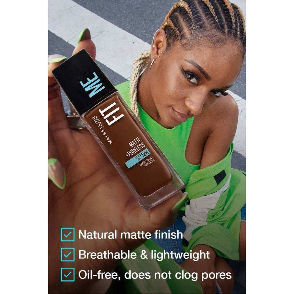 Maybelline Fit Me Matte + Poreless Liquid Foundation SPF22 119 - Image 6