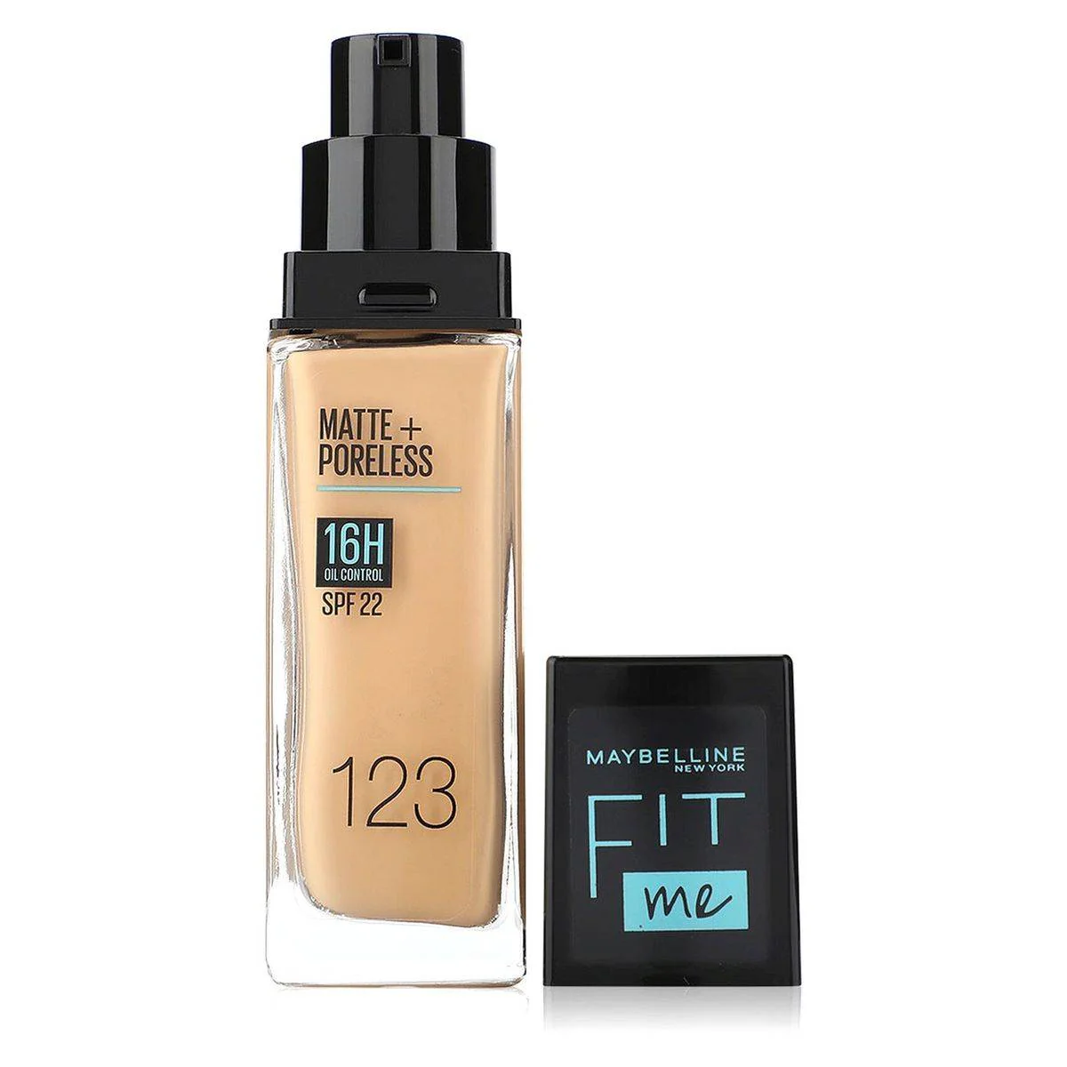 Maybelline Fit Me Matte + Poreless Liquid Foundation SPF22 123 - Image 2