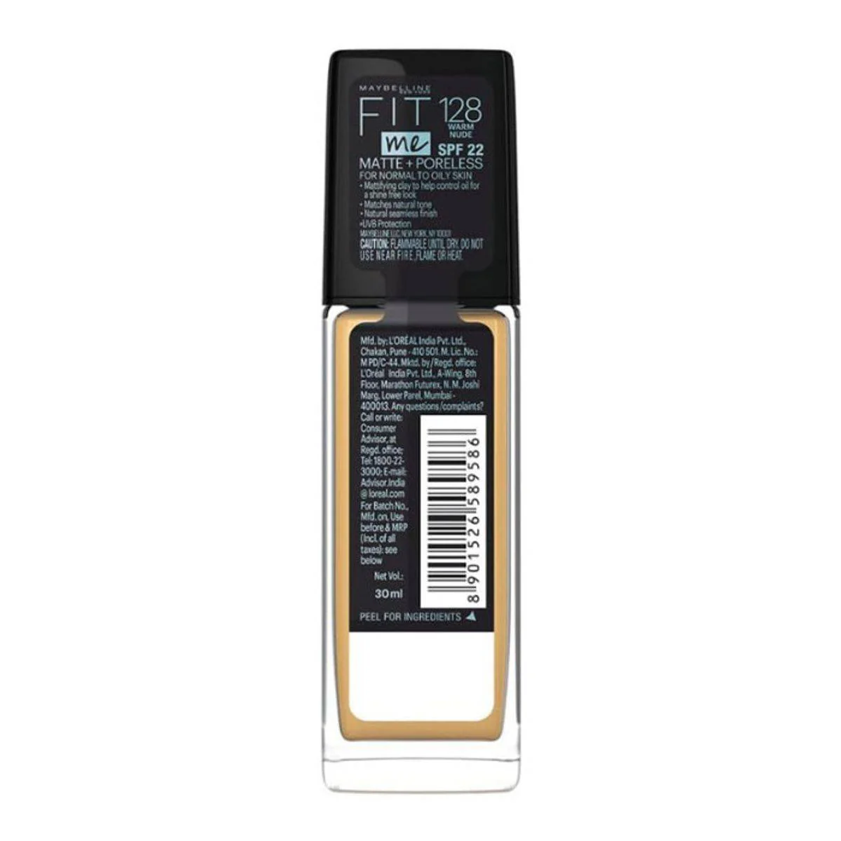 Maybelline Fit Me Matte + Poreless Liquid Foundation SPF22 128