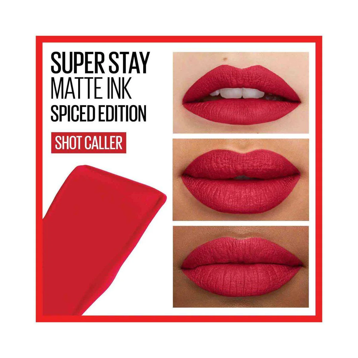 Maybelline Superstay Matte Ink Spiced Lipstick 325 Shot Caller - Image 4