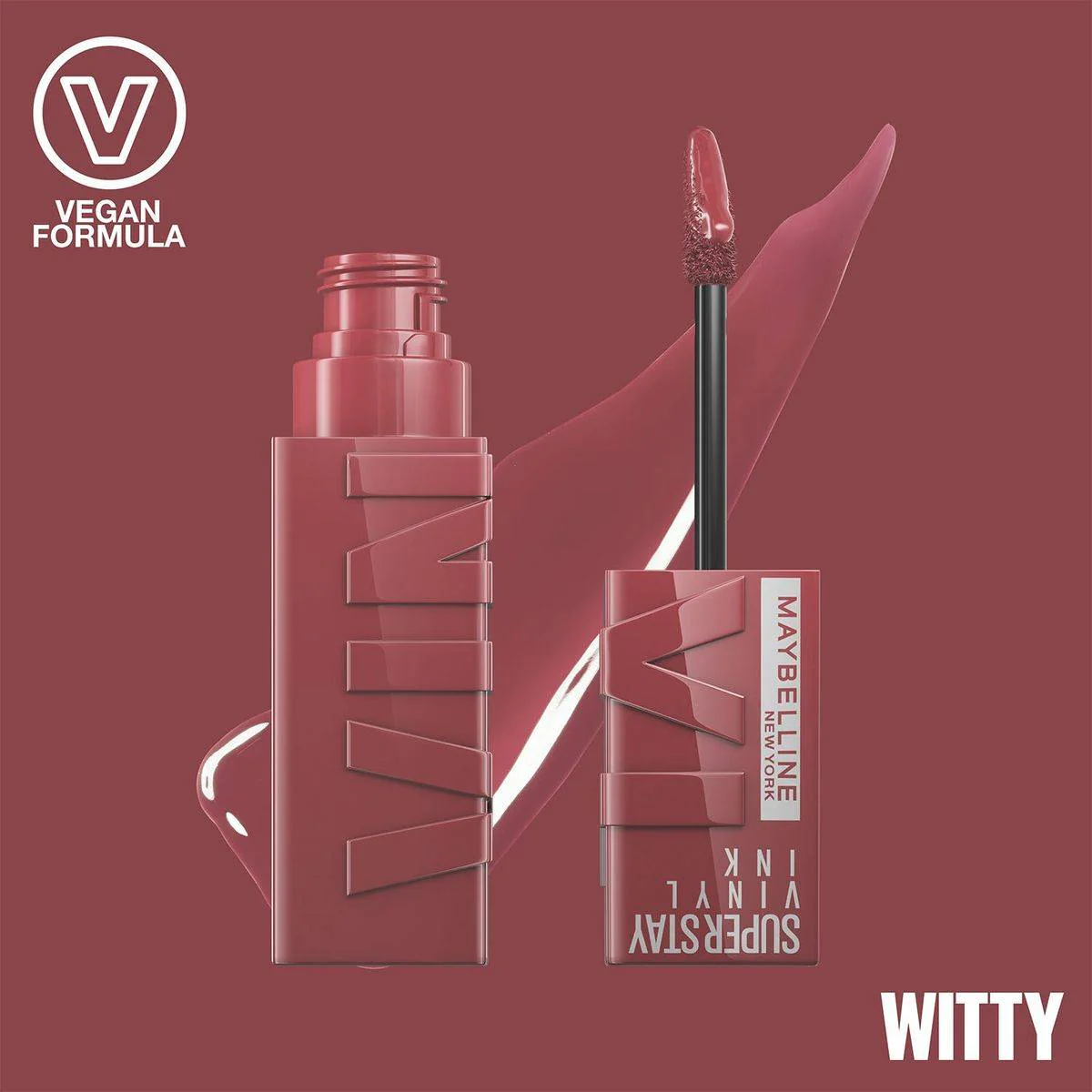 Maybelline Superstay Vinyl Ink Liquid Lip Colour 40 Witty - Image 3